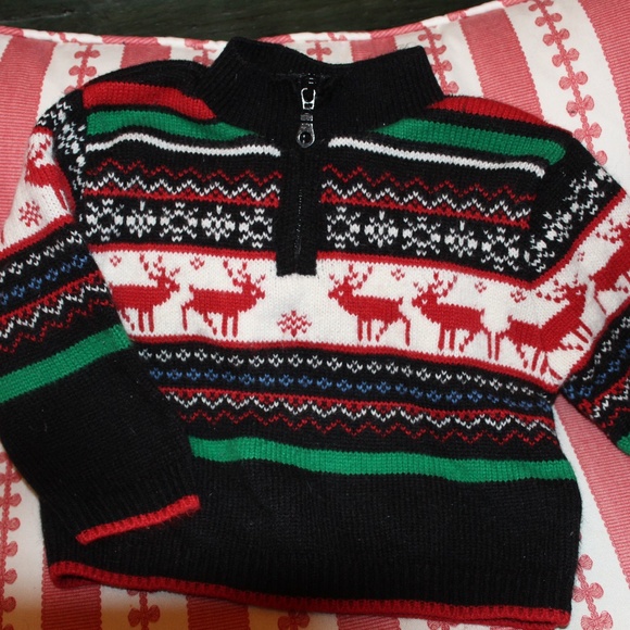 Plaid Moose Other - Christmas sweater z 24mos